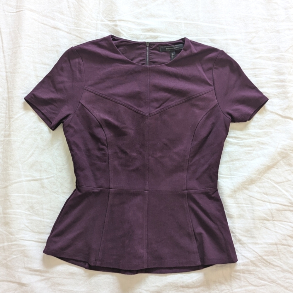 BcbgMaxAzria peplum top